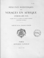 Résultats scientifiques des voyages en Afrique d'Edouard Foà